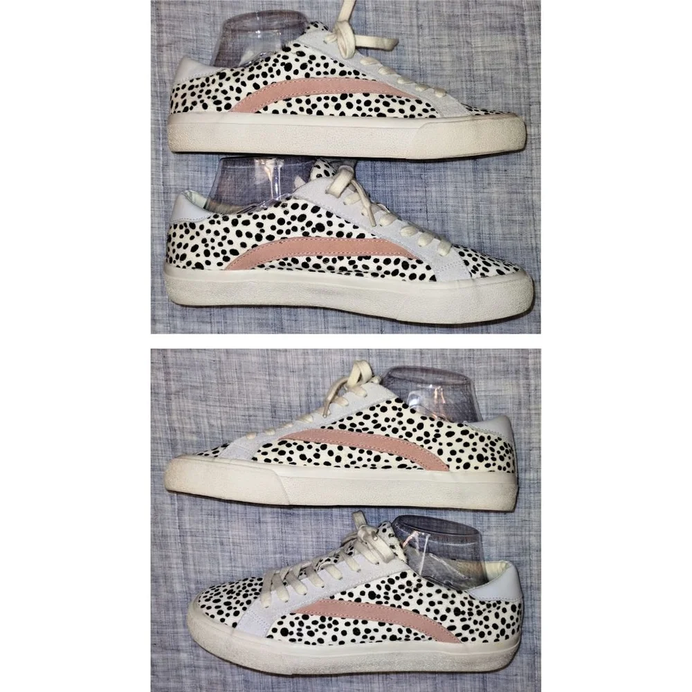 Madewell Sidewalk Low-Top Sneakers in Spot Dot Calf Hair (Size 10)